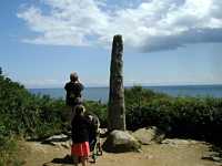 This prehistoric standing stone is called Gargantua's Finger.  It is said to help fertility problems--we didn't get close!