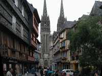 A view of the cathedral in Quimper