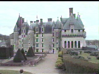 The Chateau of Langeais as viewed from the garden