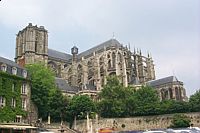 The medieval cathedral in the center of town