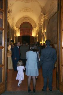 The entrance to the reception