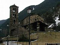 A mountain village church