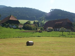 There are still many working farms in Germany.  The buildings here are typical of what we saw everywhere