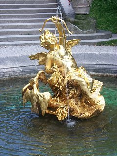 Cupid in a fountain