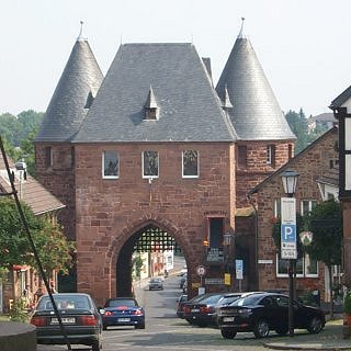 The front gate of the town.