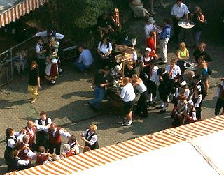 The Hansenfest--music, dancing, beer, and sausages