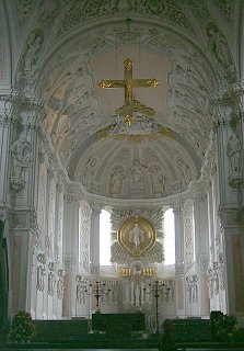 The chancel in the cathedral of Wurzburg