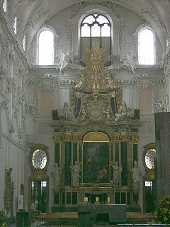 More interior from the cathedral at Wurzburg
