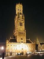 The tower at night