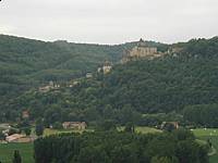 Castlenaud hovering over its village