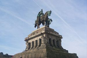 The statue of Kaiser Wilhelm