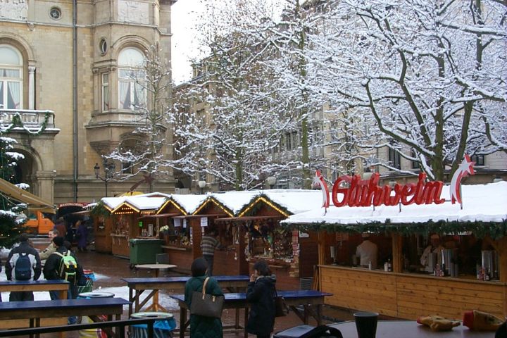 The Christmas village in Luxembourg