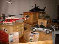 Some of the model cars used in the Bond films