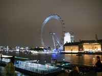 The London Eye dominates the waterfront