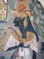 Egyptian tomb painting on slate
