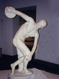 An original Greek discus thrower
