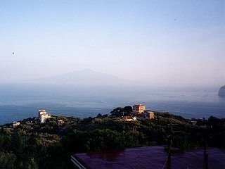 Mt. Vesuvius from our hotel