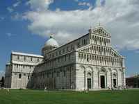 The large cathedral of Pisa