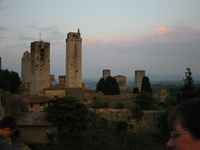 The glowing towers of San Gimignano