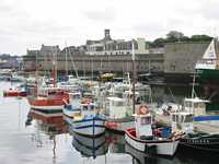 The colorful fishing fleet of Concarneau