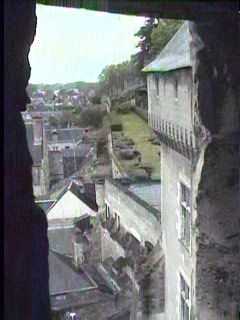 The view of the city through the walls