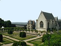 The chapel and formal gardens
