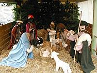 The animated creche showing what Christmas is really about