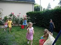 Water Balloons!!!  (Too bad we couldn't aim better) But the ground was very pretty when we were finished!