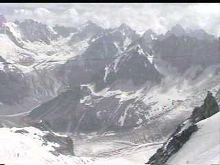 La Mer de Glace from above