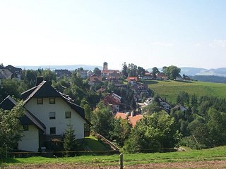 A village in the rolling hills