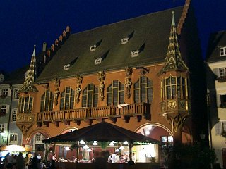 One of the buildings on the square