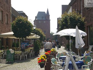 The center street of the inner town where we had our lunch