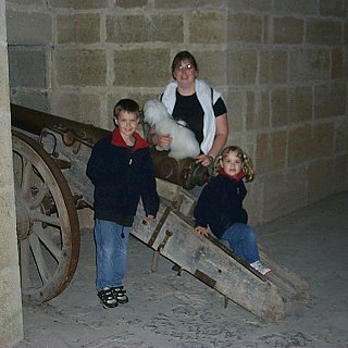 In the tower protecting the town