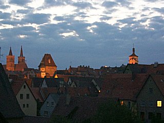 The city as sunset from the city walls