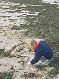 Building a river on the beach